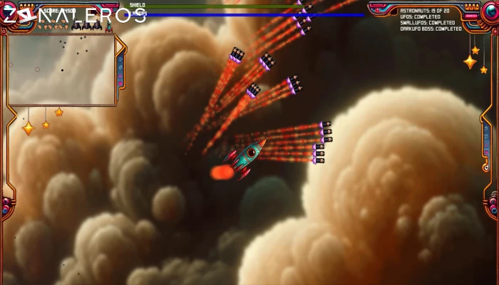 Asteroids and Aliens gameplay