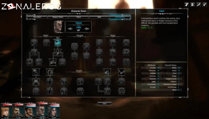 Blackguards gameplay