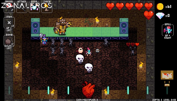 Crypt of the NecroDancer gameplay