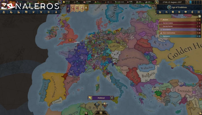 Europa Universalis V Premium Edition gameplay