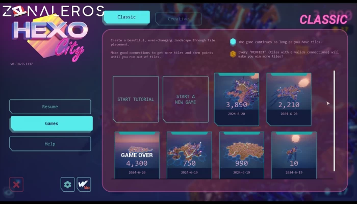 HexoCity gameplay