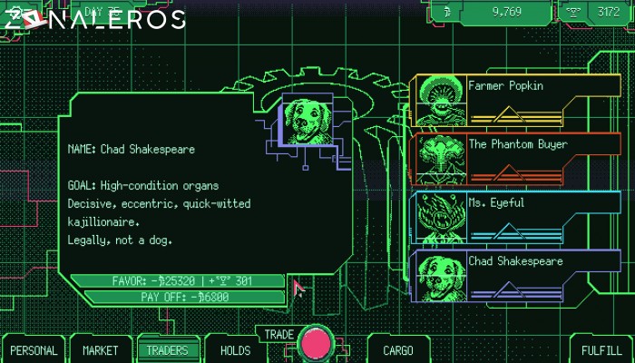 Space Warlord Organ Trading Simulator gameplay